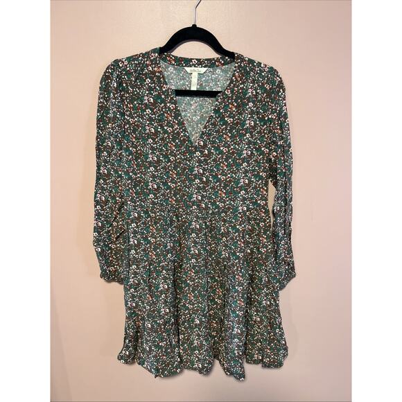 Matilda Jane Fabulous Floral Dress Rayon Fall Long Sleeve Tiered Oversized Small - Picture 1 of 9